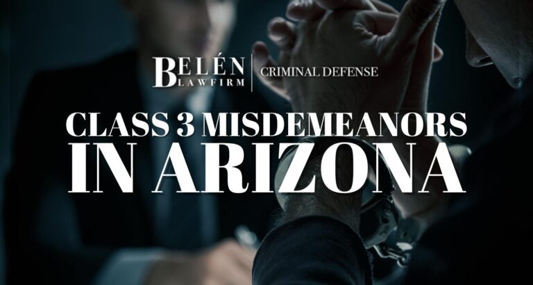 Class 3 Misdemeanor in Arizona